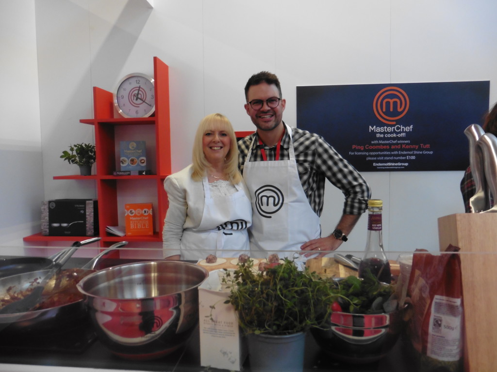 Above: HousewaresNews’ Sue Marks went into BLE’s MasterChef Kitchen & Demo area to chat to Kenny.