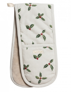 Above: Festive favourite: Sophie Allport Holly and Berry Double Oven Glove.