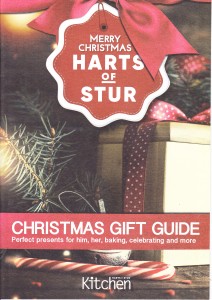 Above: Providing inspiration for consumers: the Christmas Gift Guide that accompanies the latest Kitchen magazine, published by Dorset based retailer, Harts of Stur.