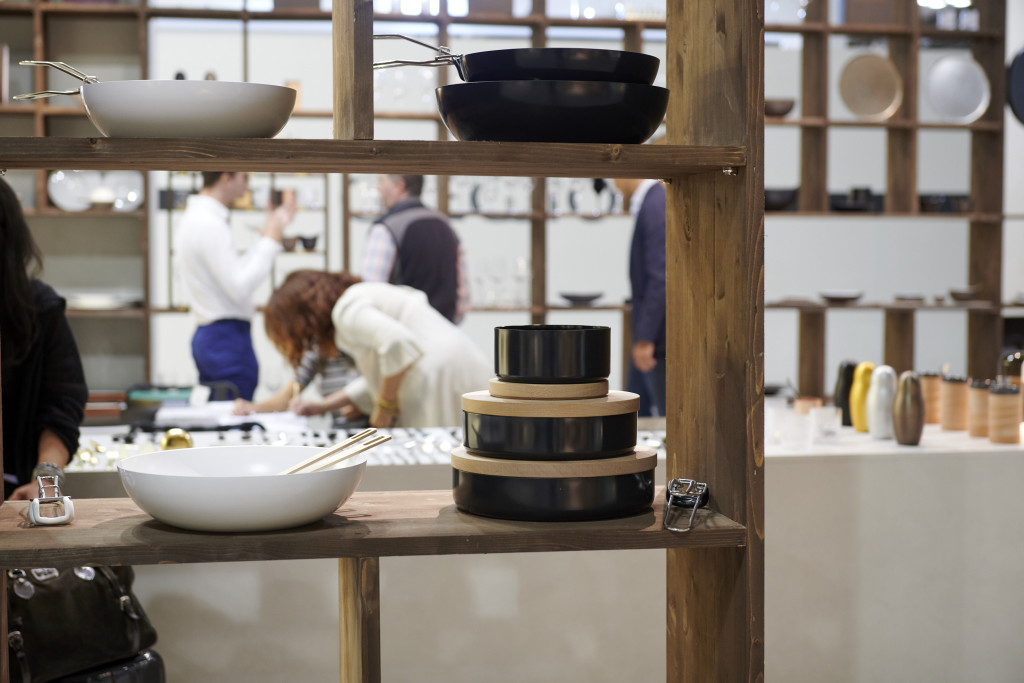 2 Above: Kitchenware from KN Industries on display at HOMI.