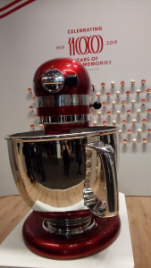 Above: The iconic KitchenAid Stand Mixer in a gigantic form – pictured at the recent Ambiente where the brand was ‘thinking big’ when celebrating its centenary.