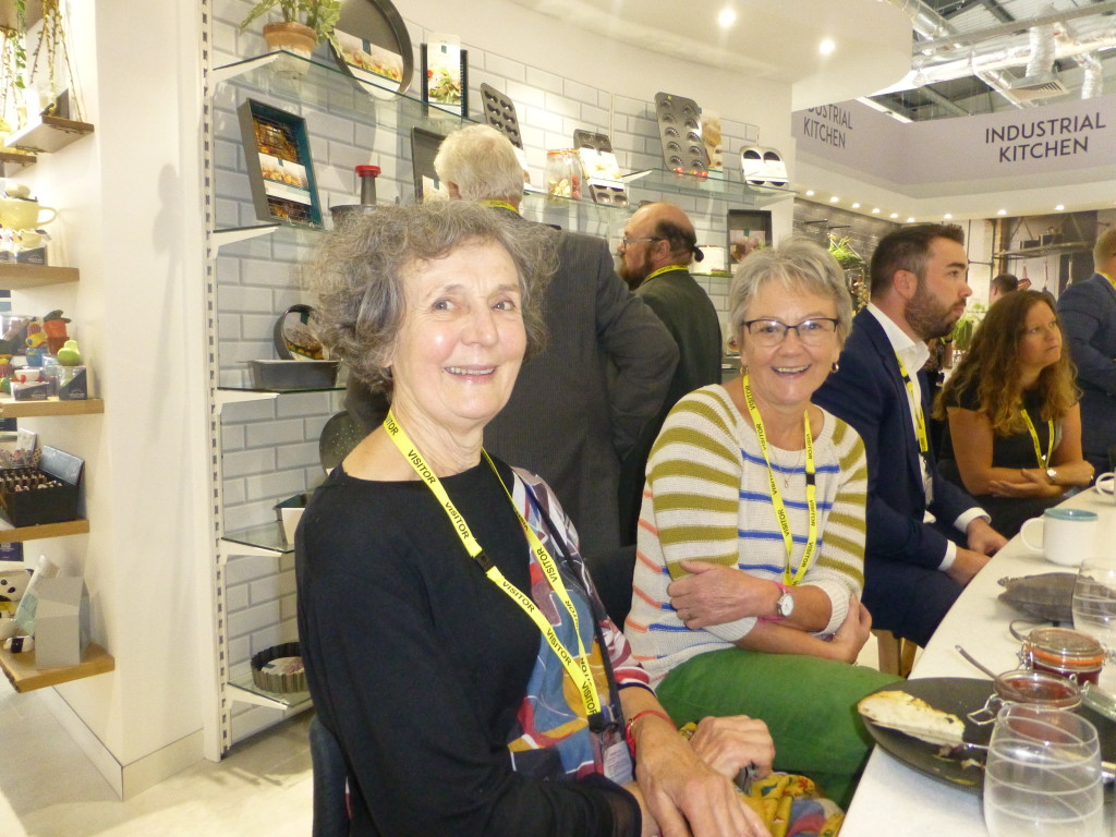 Above: Linda Watkin and Mary Bunner of KitchenCraft stockists, RH Bunner in Montgomery in the new showroom’s kitchen.