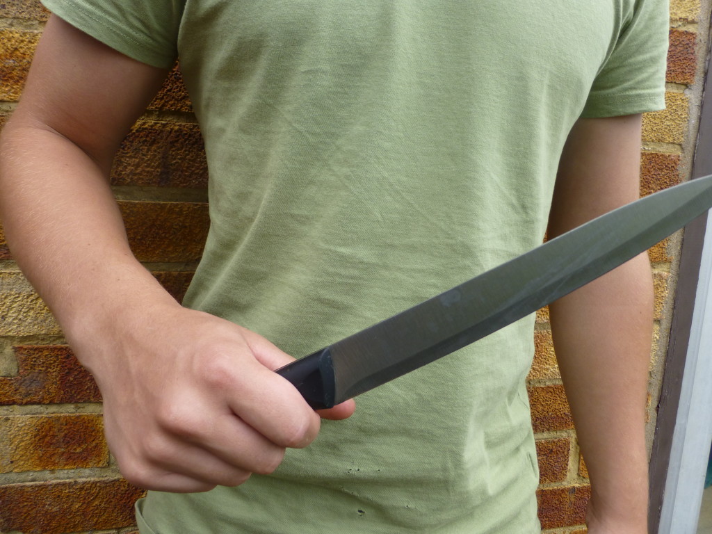 Above: The focus is on preventing new knives getting into the hands of under 18 year olds.