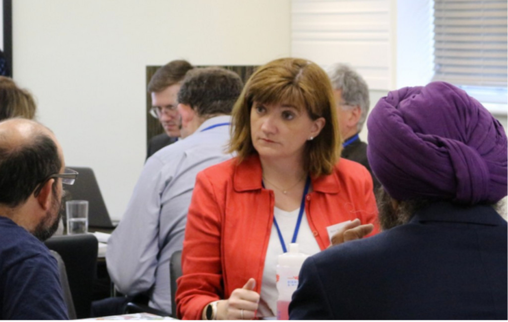 Above: The Rt Hon Nicky Morgan MP is shown at Bira’s HQ in discussion with delegates earlier this year.