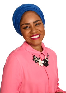Top: Nadiya is encouraging children to cook and bake.