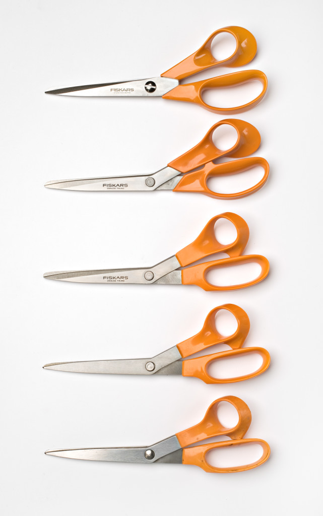 Above: The evolution of Fiskars’ scissors.