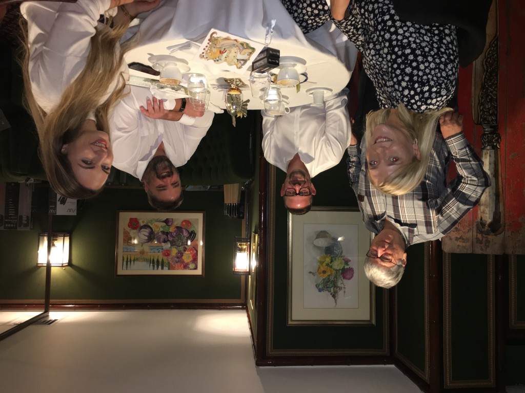 Above:  Lauren Mansfield and Catherine McCann from John Lewis with David Grunwerg, Tom Basford, head of sales at Grunwerg and David Conduit of Harts of Stur.