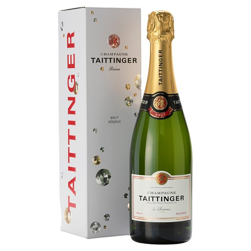 Above: One of the raffle prizes is Taittinger Champagne