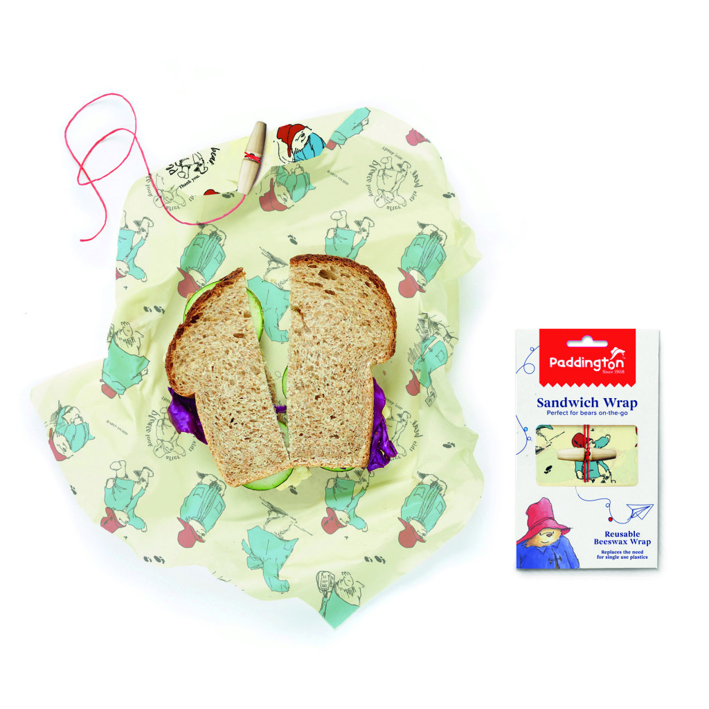 Above: Perfect for a marmalade sandwich: reusable wrap is part of Eddingtons’ Paddington range.