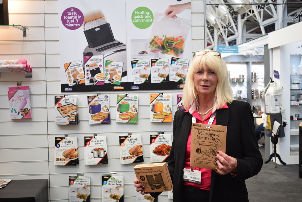 Above: Caroline Kavanagh of Planit Products showing products that are proudly made in Malvern.