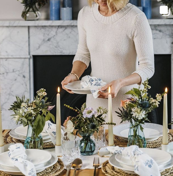 Above: Table setting image from John Lewis & Partner’s Instagram page.