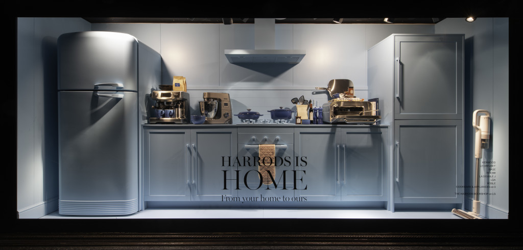 Above: Housewares in Harrod’s award winning windows. The iconic department store ranks fourth in the global popularity league table.