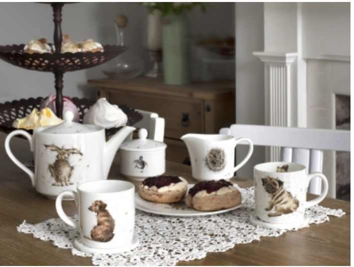 Above: Some of the hugely popular Wrendale tableware range by Royal Doulton.