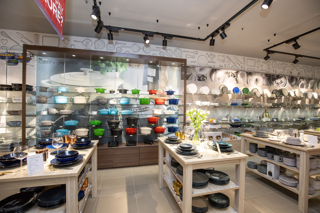Above: A view of the new ProCook store in Westfield London.