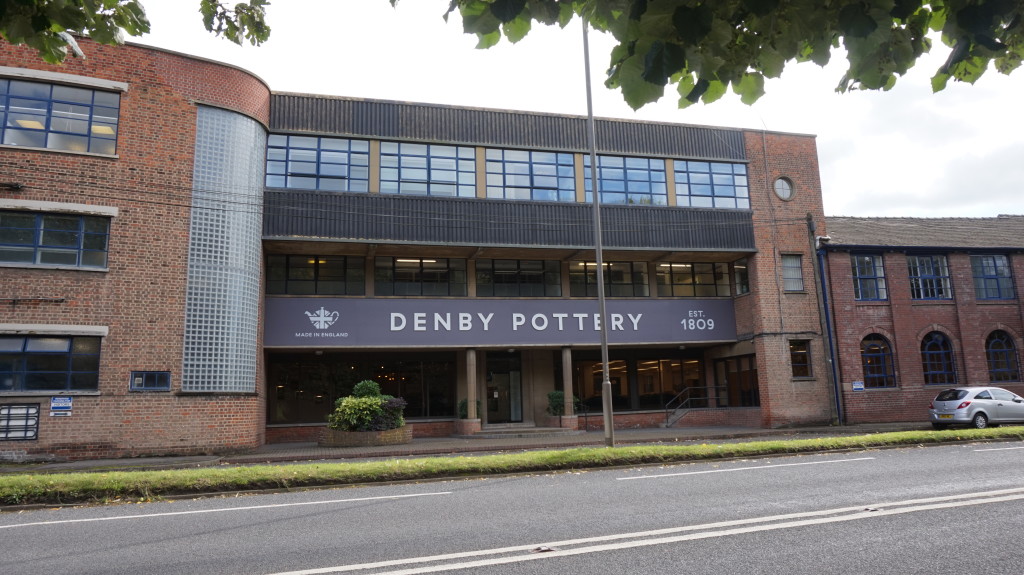 Above: The exterior of Denby’s factory.