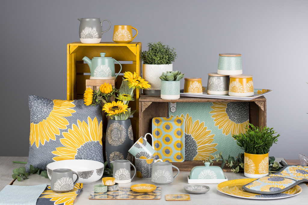 Above: The Artisan Sunflower range from DMD was launched at Spring Fair.