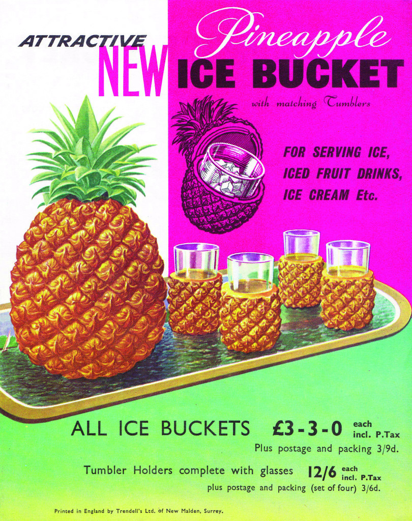 Above: 1960s catalogue showing the iconic Pineapple Ice Bucket.