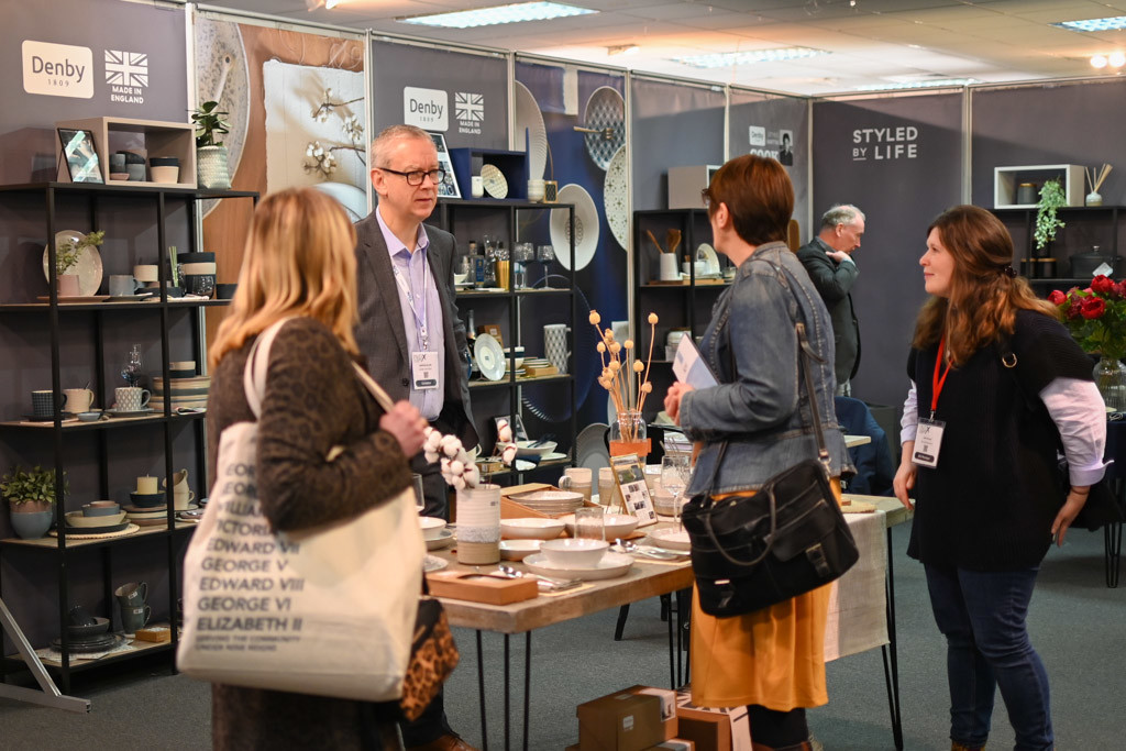 Above: Denby’s stand at February’s show. The July edition will present tabletop in a new dedicated exhibition space.