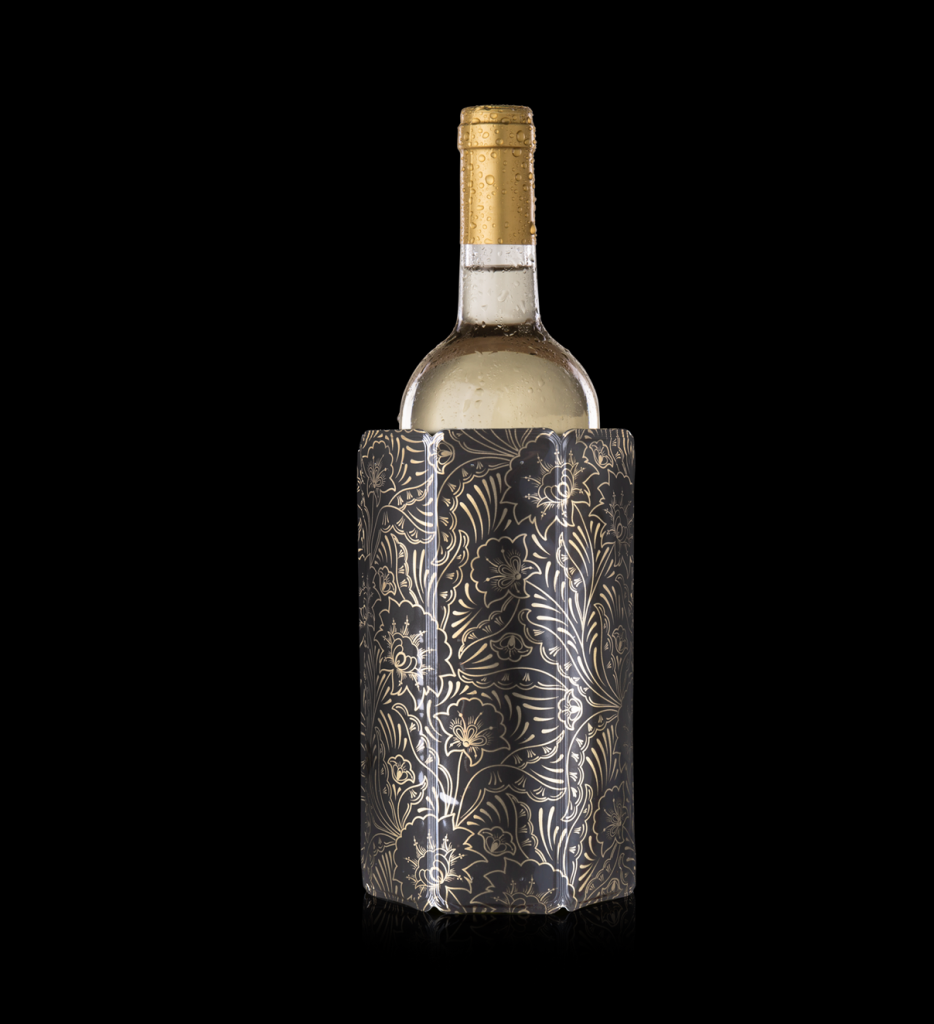 Above: Vacu Vin’s Royal Gold Active Wine Cooler
