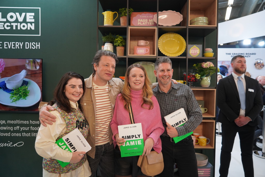 Above: Jamie visited the LIfetime Brands stand to talk through all things Big Love.